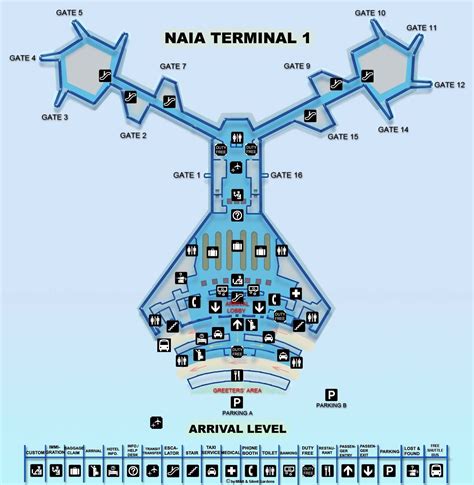 naia terminal 1 2 3 4 map